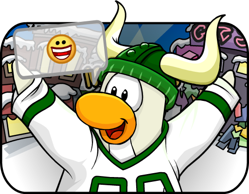 Pingüinos juntos en la comunidad de Club Penguin.